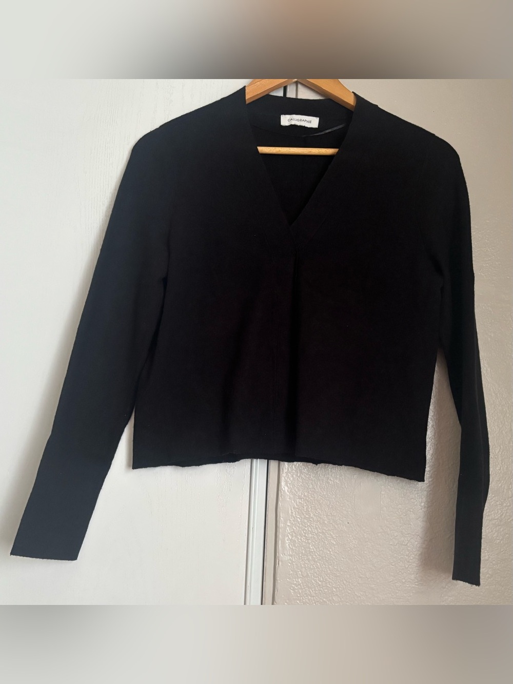 Black V-Neck Women's Sweater - Unbranded